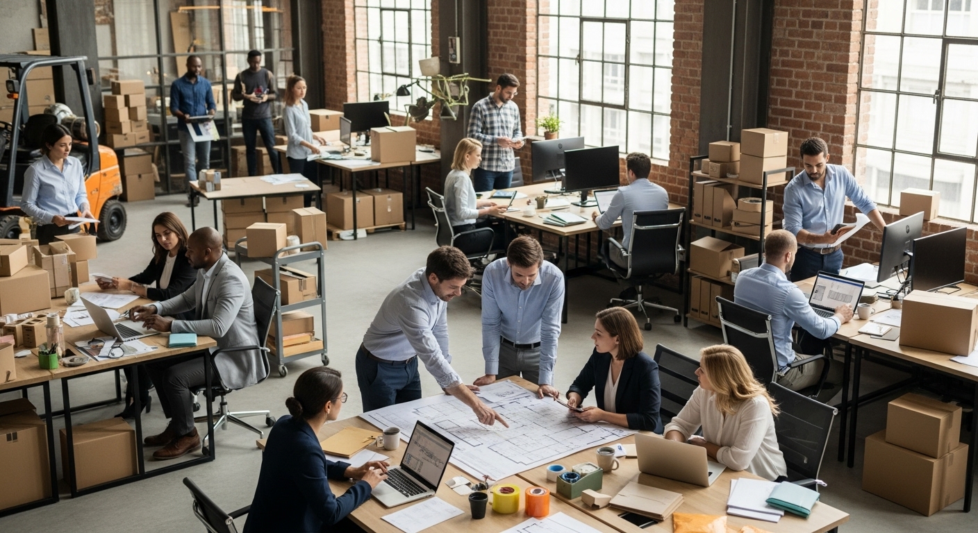 Cas d'étude sur l'utilisation efficace des espaces de coworking en logistique