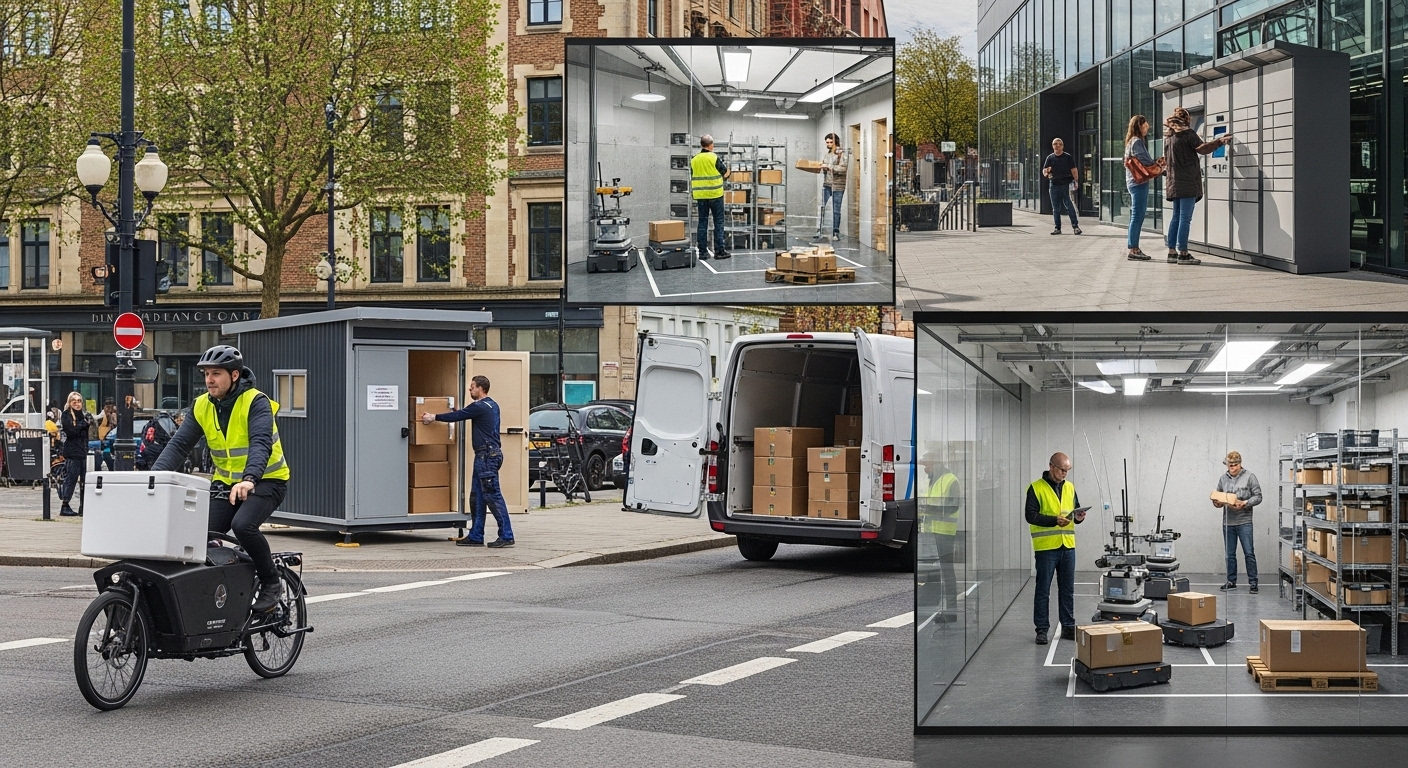 Comparaison de 5 modèles de logistique urbaine et alternatives