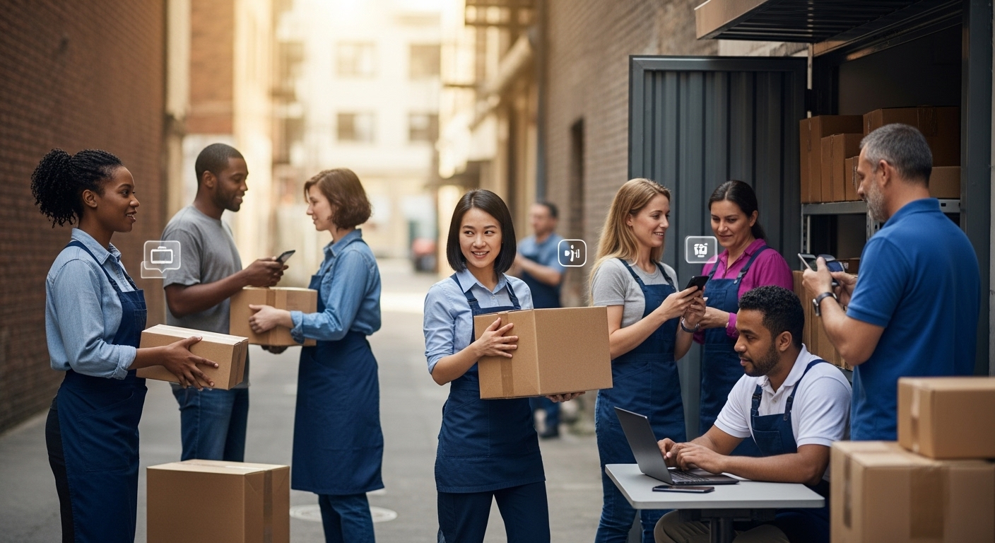 Inclusion sociale dans la logistique urbaine de stockage