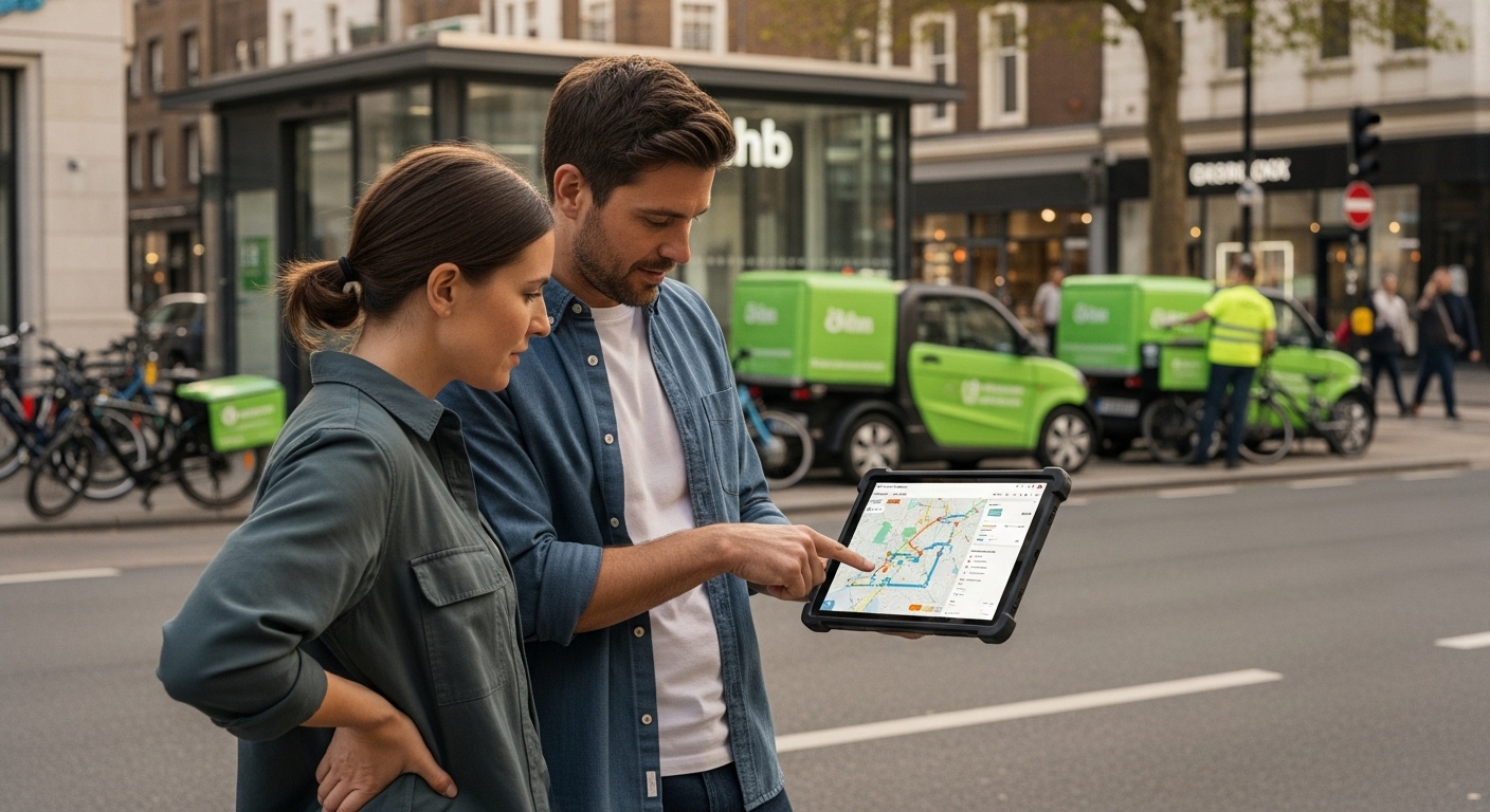 Interface client logistique urbaine pour gestion optimisée
