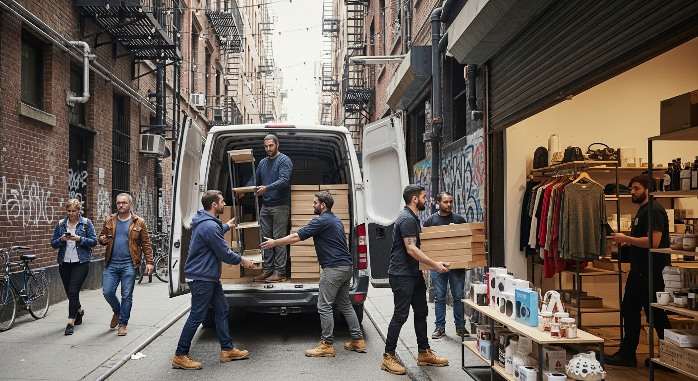 Logistique d’un entrepôt urbain pour pop-up store éphémère