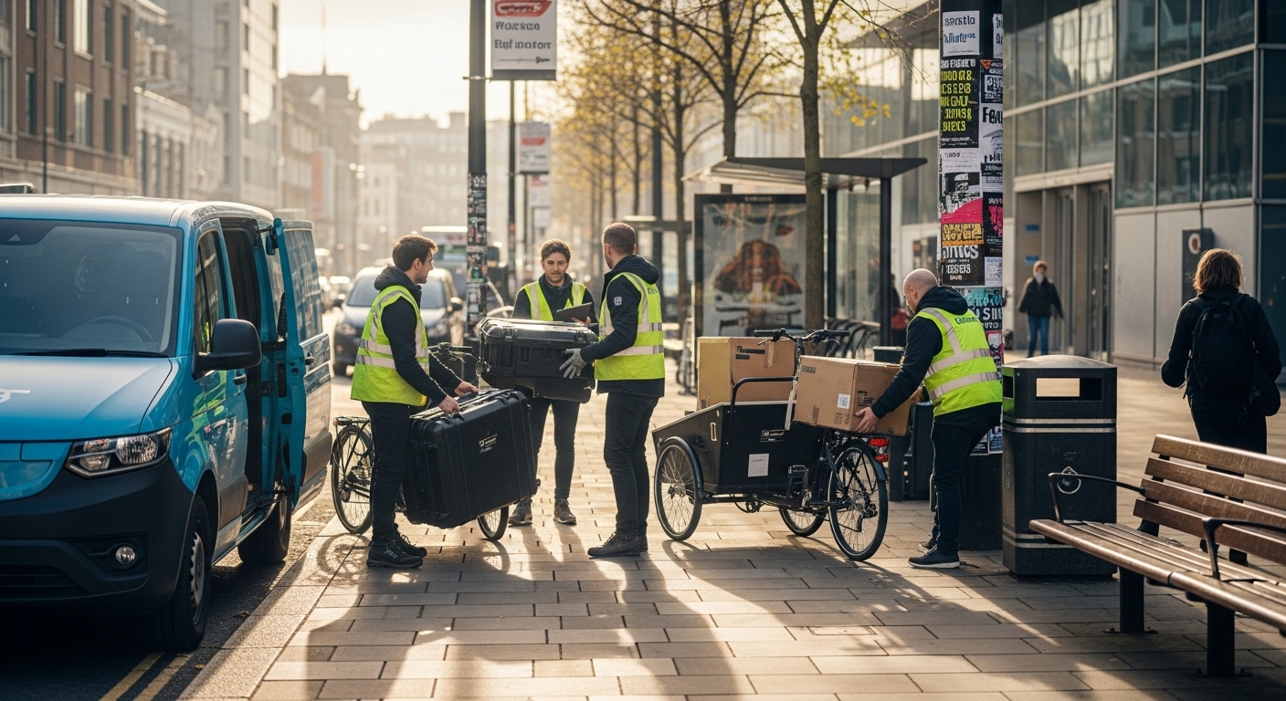 Logistique urbaine temporaire pour événements professionnels