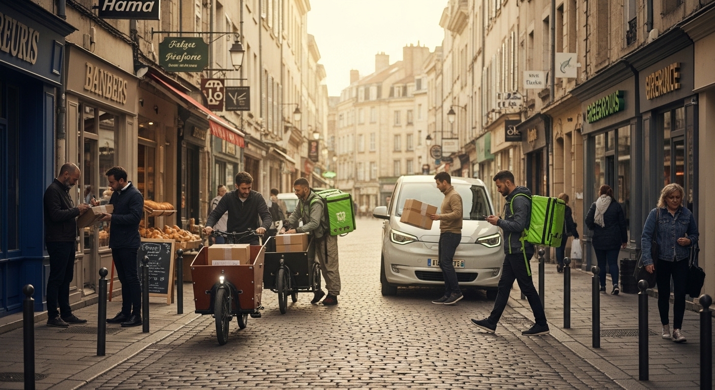 Marchés géographiques de la logistique urbaine en France