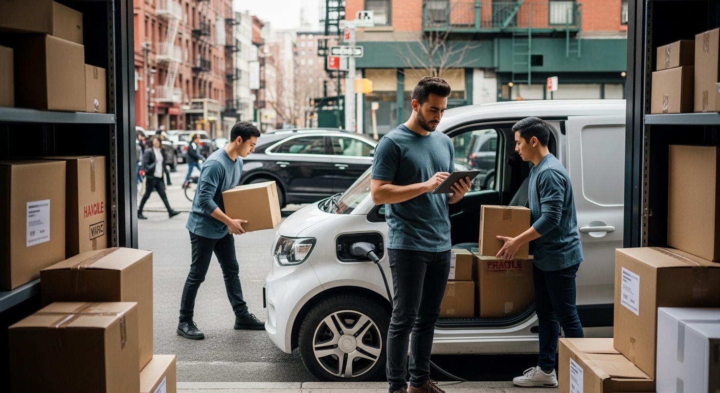 Optimisation coûts logistique urbaine pour stockage B2B