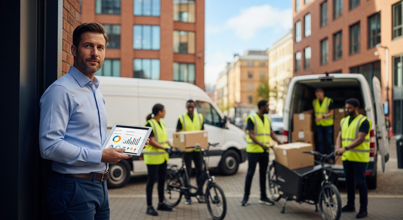 ROI de l'externalisation logistique urbaine en B2B