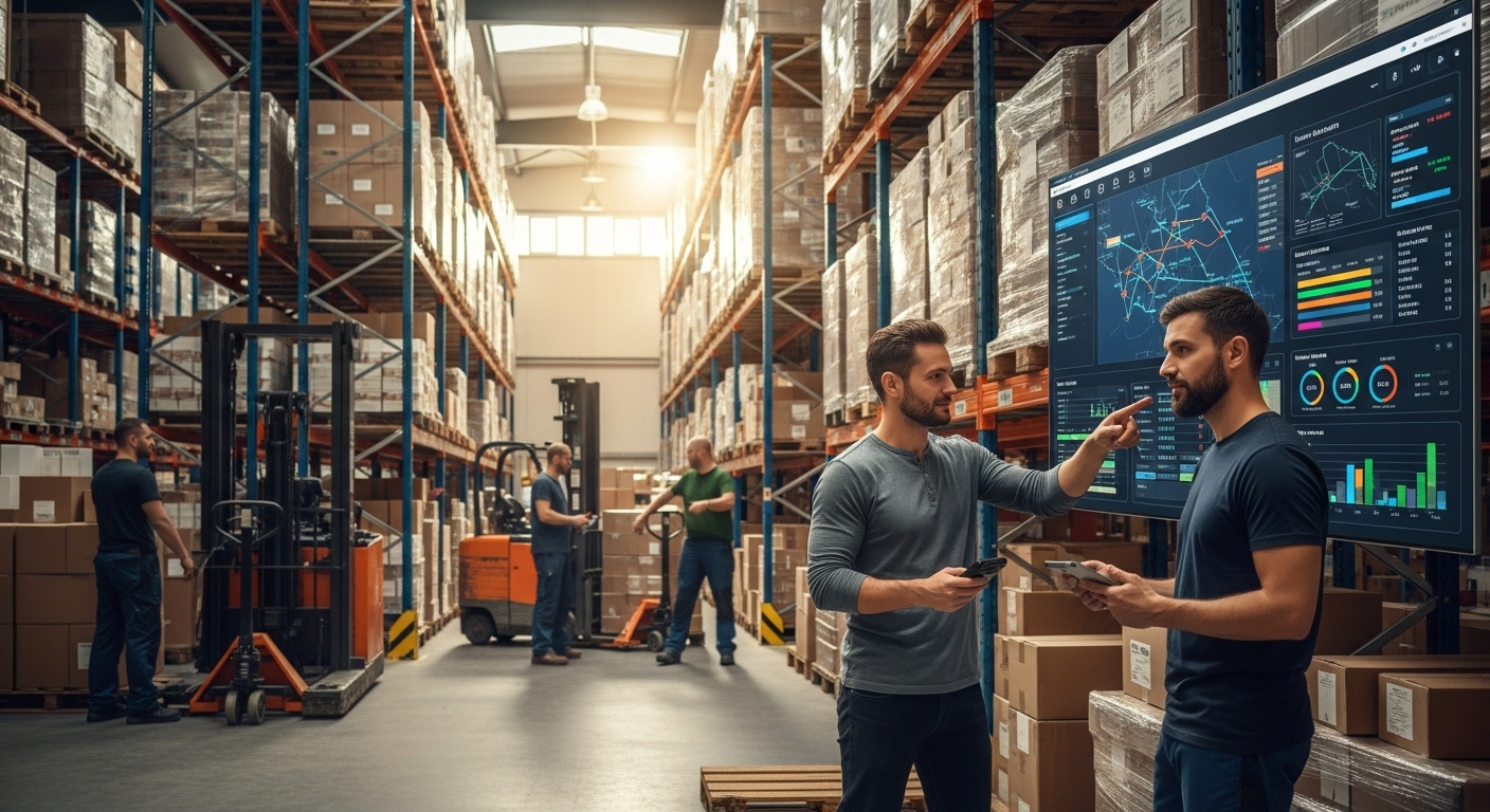 Tableau de bord logistique temps réel pour entrepôts B2B